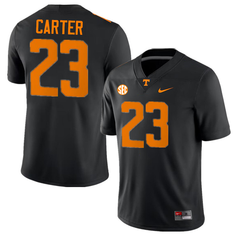 #23 Boo Carter UT Vols Jerseys,Tennessee Volunteers College Football Jerseys Stitched-Black